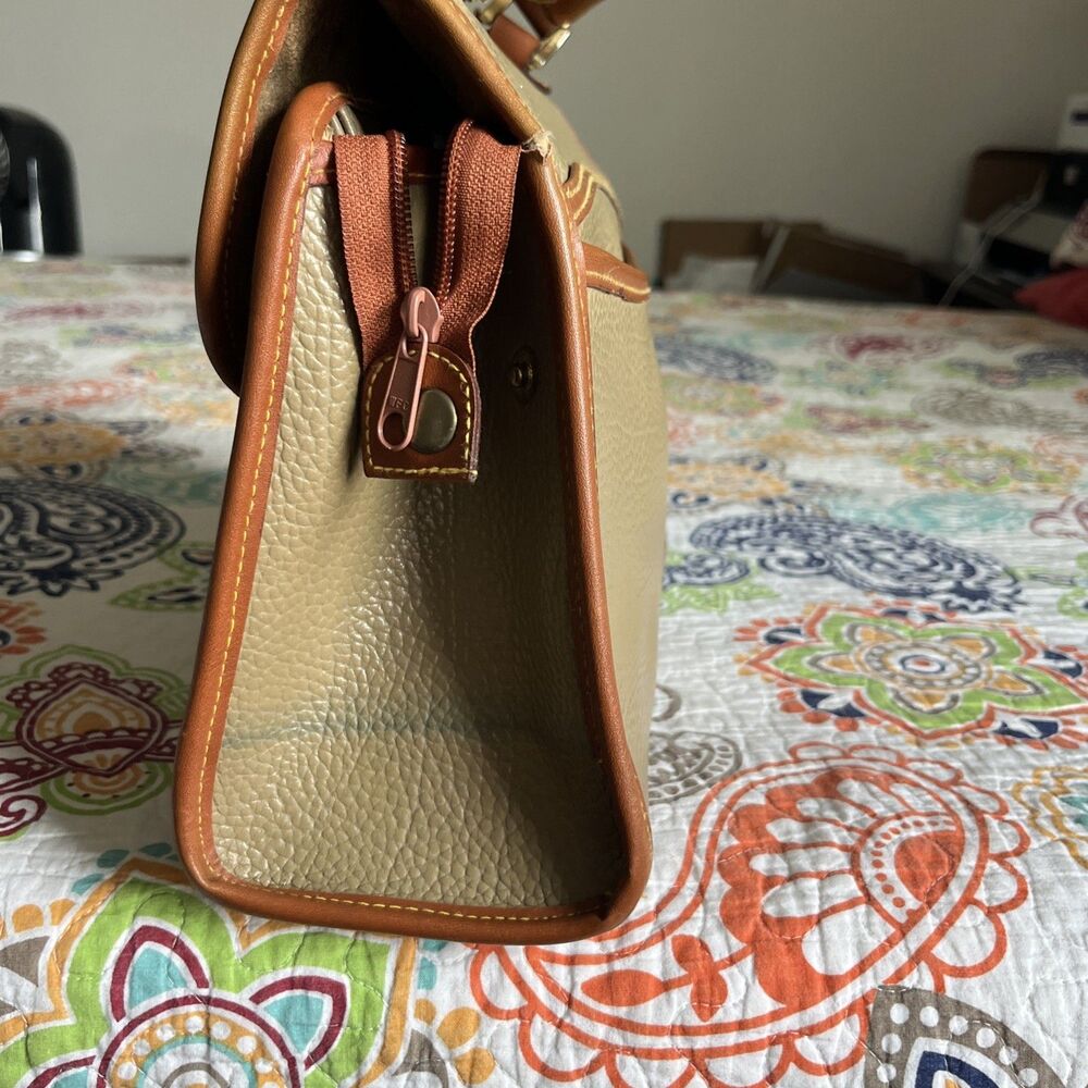 Dooney & Bourke Vintage Small AWL Satchel Taupe Brown - Picture 7 of 16